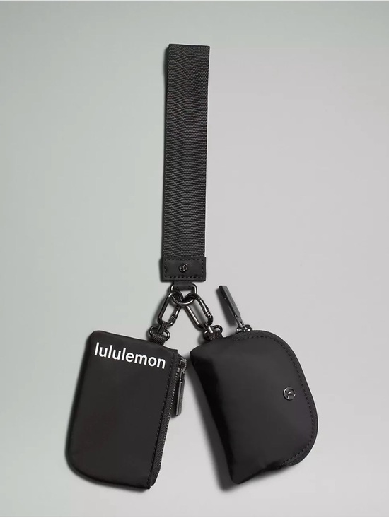 lululemon athletica Accessories - Lululemon Black Dual Pouch Wristlet – NEW (Never Used) ✨